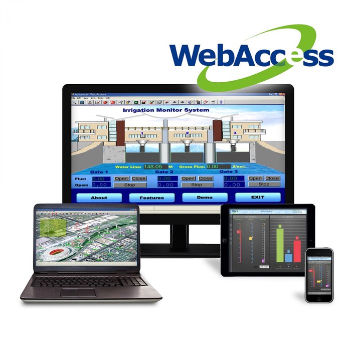 Advantech lanserar nya HMI/SCADA-programvaran WebAccess 8.0 med affärsintelligent HTML5-instrumentpanel